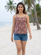Printed Strap Top-CF-006