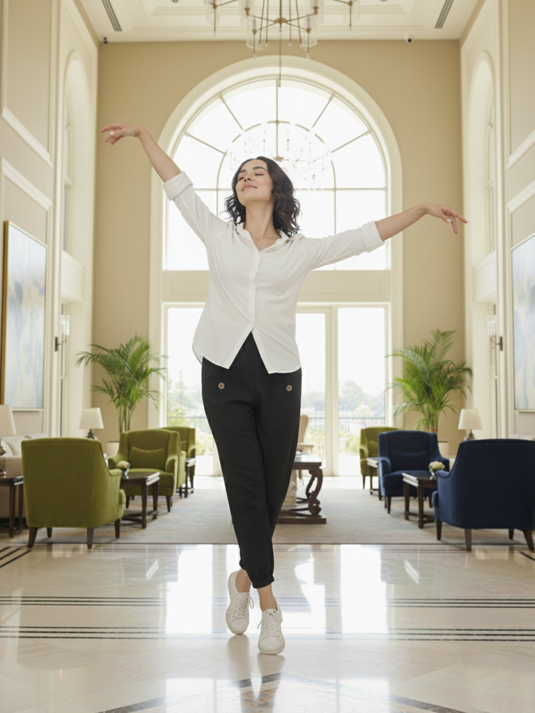 Black Utility Joggers - Stylish Fit, Multi Pocket