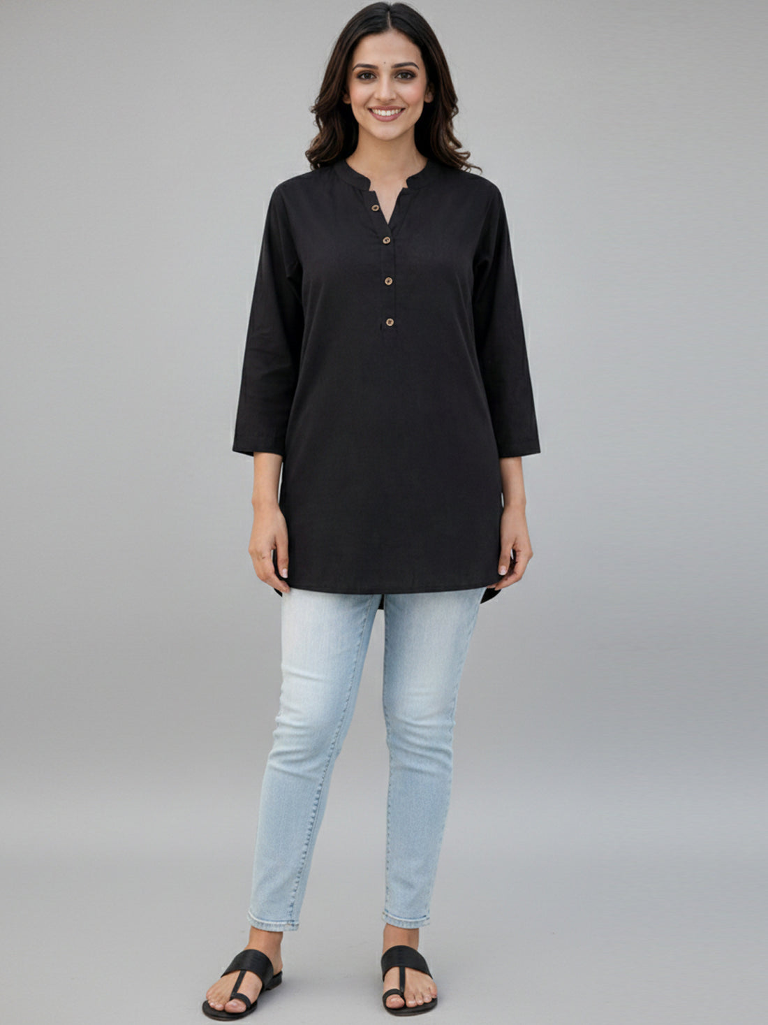 Bundle of 2 Black & Wine Everyday Cotton Tops