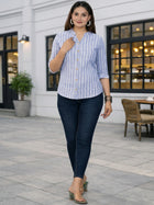 Blue Stripe Line Shirt