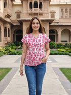 Jaipuri Printed Vneck Shirts CM-006