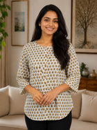 Cotton Printed Round Neck Shirts CM-030