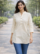Cream Everyday Cotton Tops