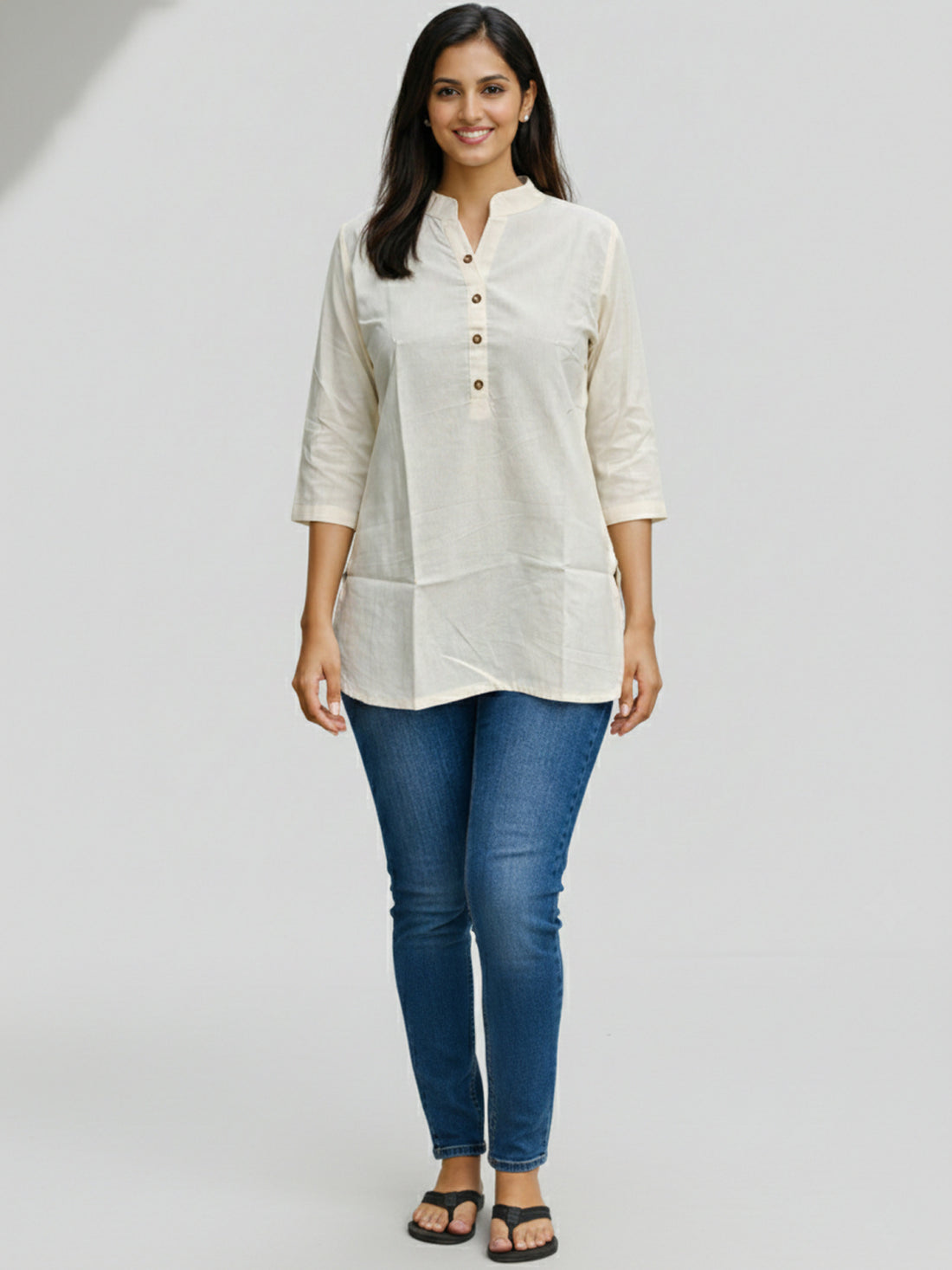 Bundle of 2 Cream & Wine Everyday Cotton Tops