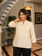 Cream Cotton Comfort Tops