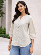 Brown Striped  Shirt