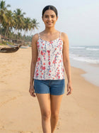 Printed Strap Top-CF-005