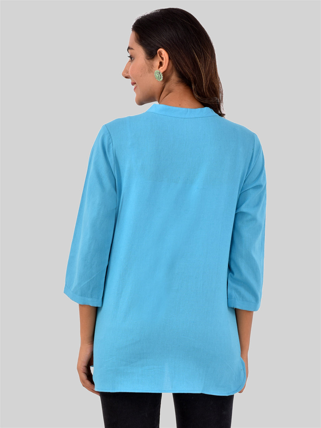 Turquoise Everyday Cotton Tops