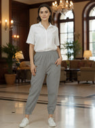 Grey Utility Joggers - Stylish Fit, Multi Pocket