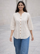 Brown Striped  Shirt