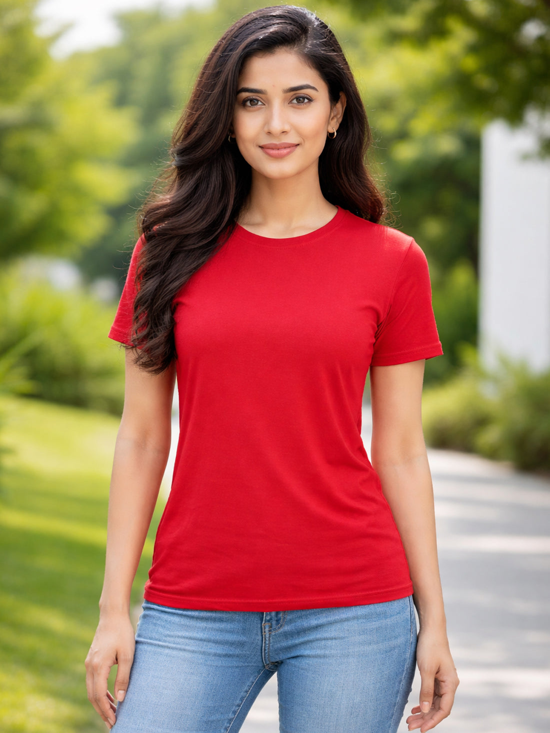 Maroon Regular Fit Casual T-Shirts