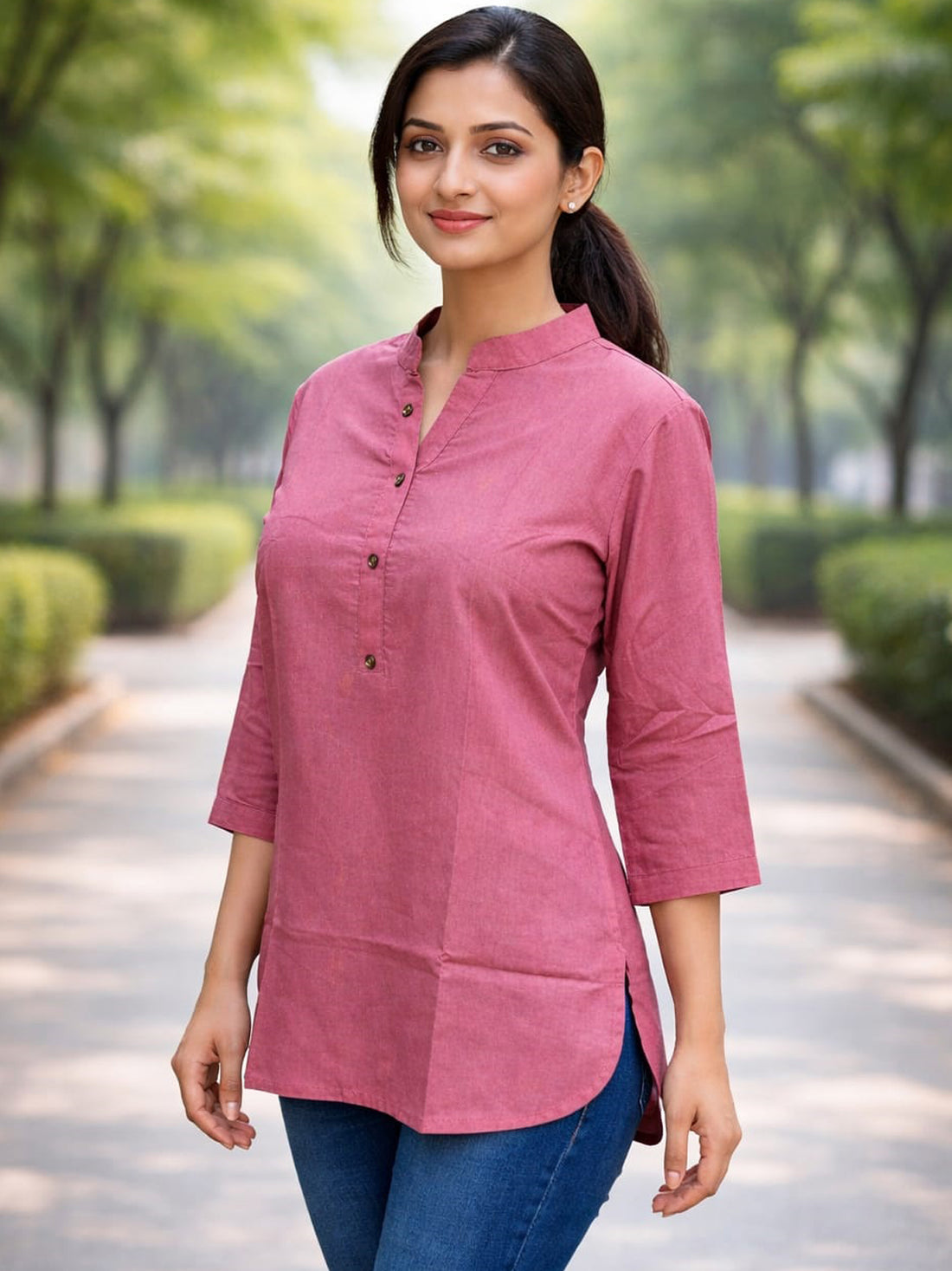 Peach Everyday Cotton Tops