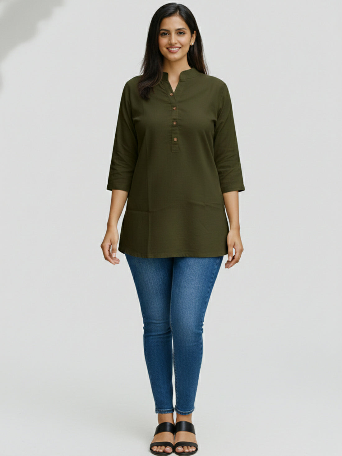 Bundle of 2 Mehndi & Turquoise Everyday Cotton Tops