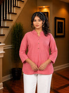 Peach Cotton Comfort Tops