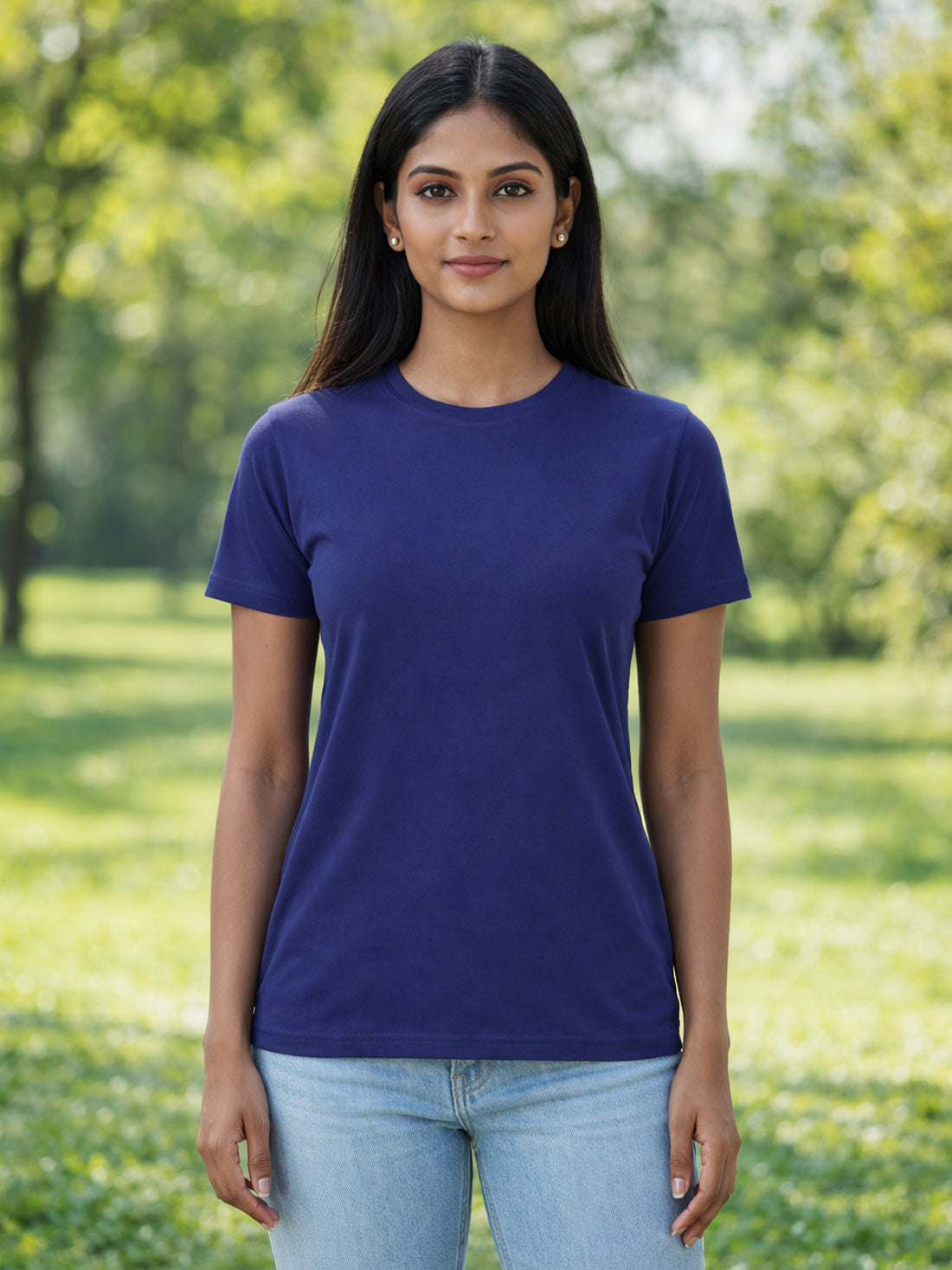 NavyBlue Regular Fit Casual T-Shirts
