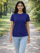NavyBlue Regular Fit Casual T-Shirts