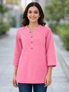 Pink Everyday Cotton Tops