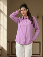 Solid Purple Premium Cotton Shirt