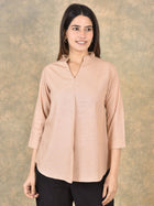 Elegant Chiku Viscose Pleated Top