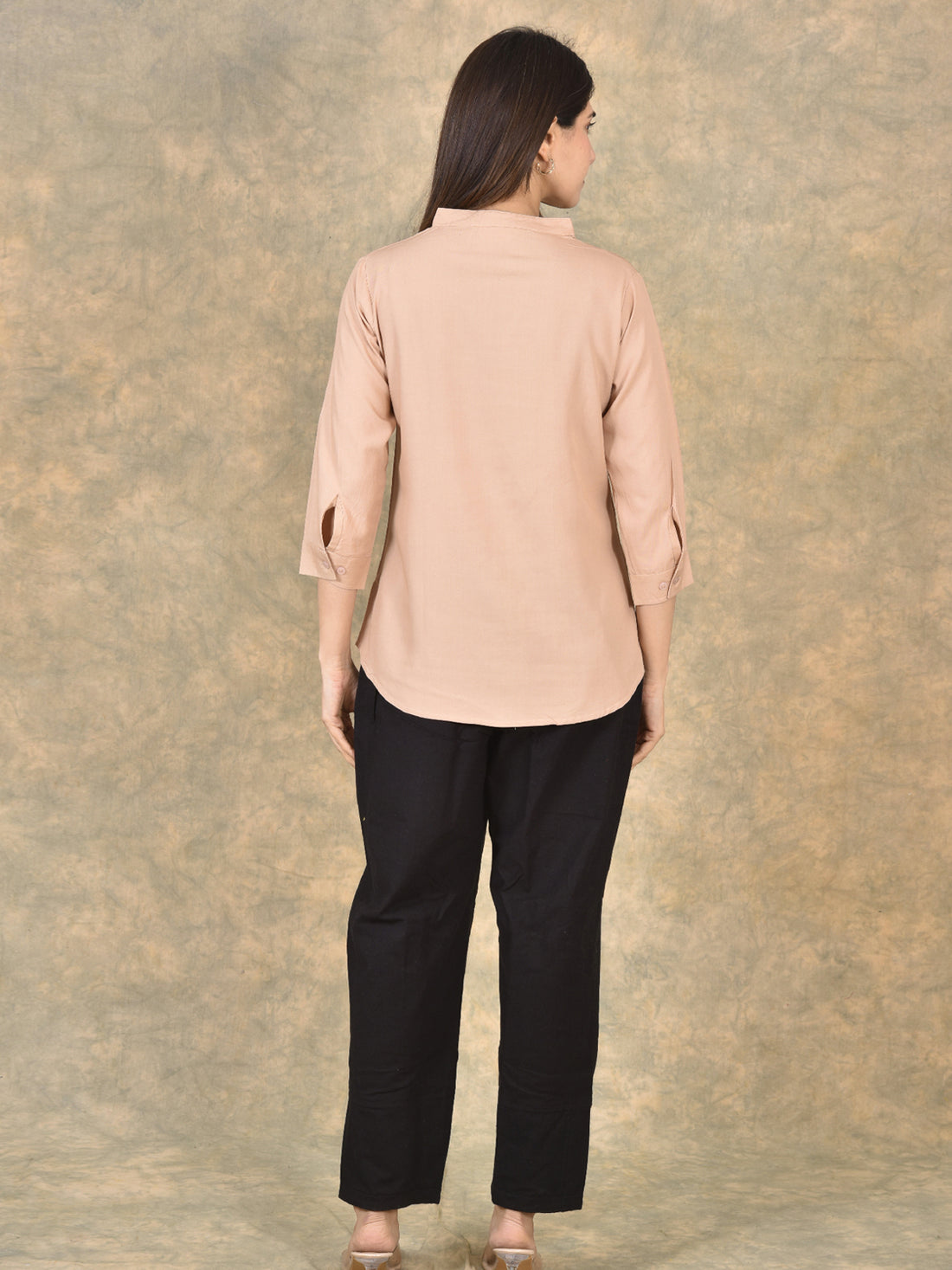 Elegant Chiku Viscose Pleated Top