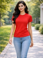Red Regular Fit Casual T-Shirts