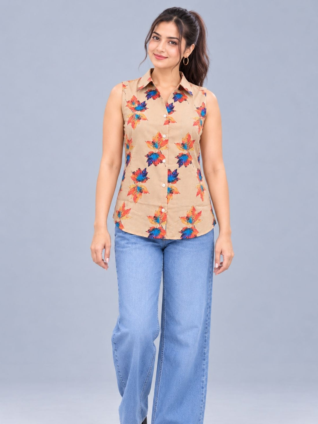 DEGI-001 Cotton Printed Sleeveless Shirts