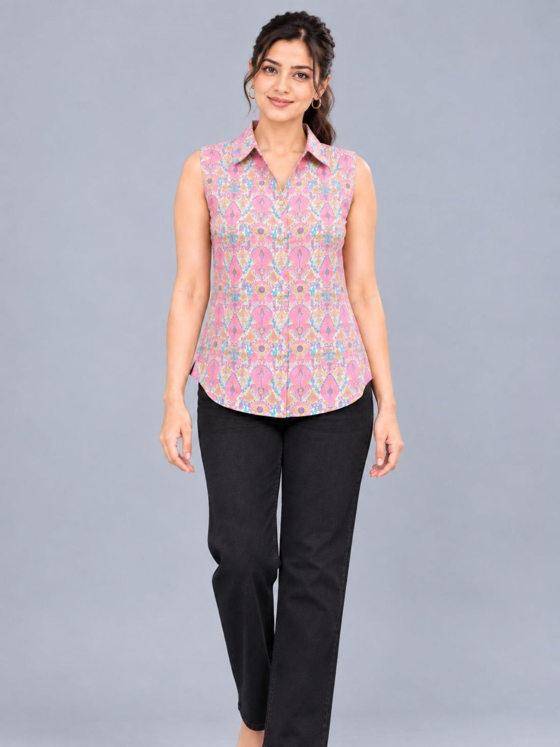 DEGI-0010 Cotton Printed Sleeveless Shirts