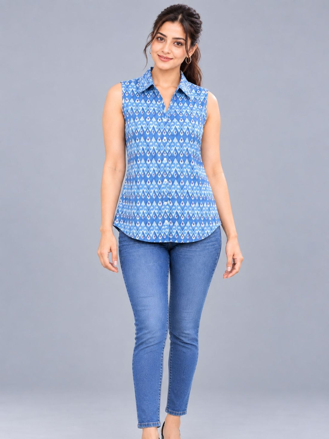 DEGI-0011 Cotton Printed Sleeveless Shirts