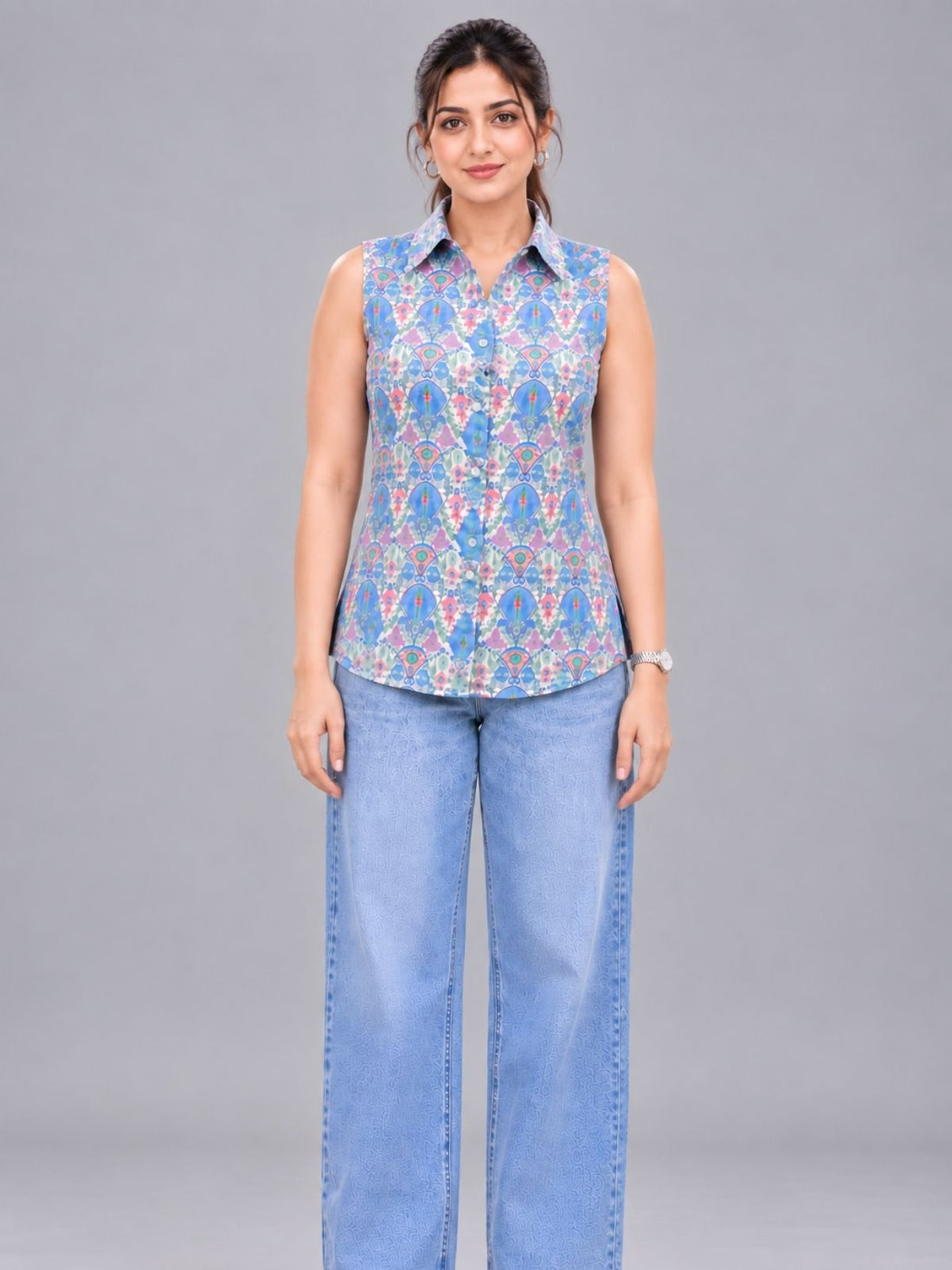 DEGI-002 Cotton Printed Sleeveless Shirts