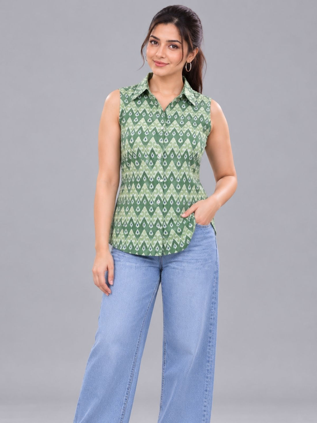 DEGI-003 Cotton Printed Sleeveless Shirts