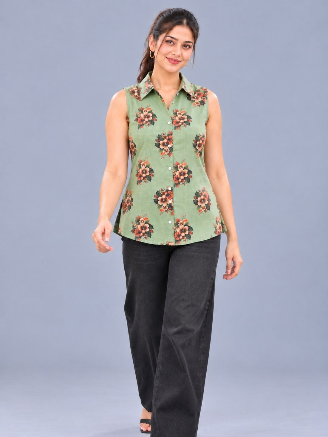 DEGI-005 Cotton Printed Sleeveless Shirts