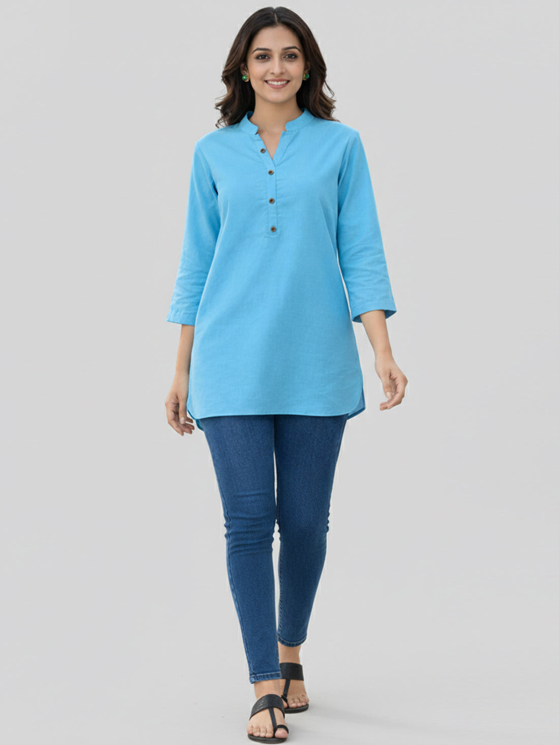 Bundle of 2 Turquoise & White Everyday Cotton Tops