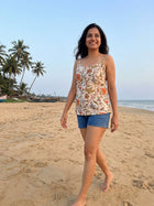 Printed Strap Top-CF-002
