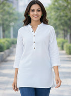 White Everyday Cotton Tops