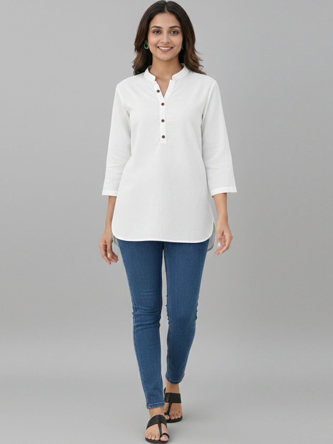 Bundle of 2 White & Wine Everyday Cotton Tops