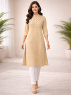 Biscuit South Cotton Straight Kurti