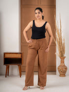 Brown Cotton Payjama Pants