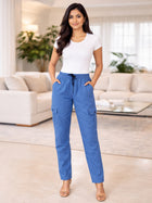 Jens Blue Utility 5-Pocket Cargo Pants