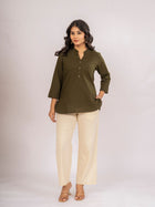 Mehndi Cotton Comfort Tops