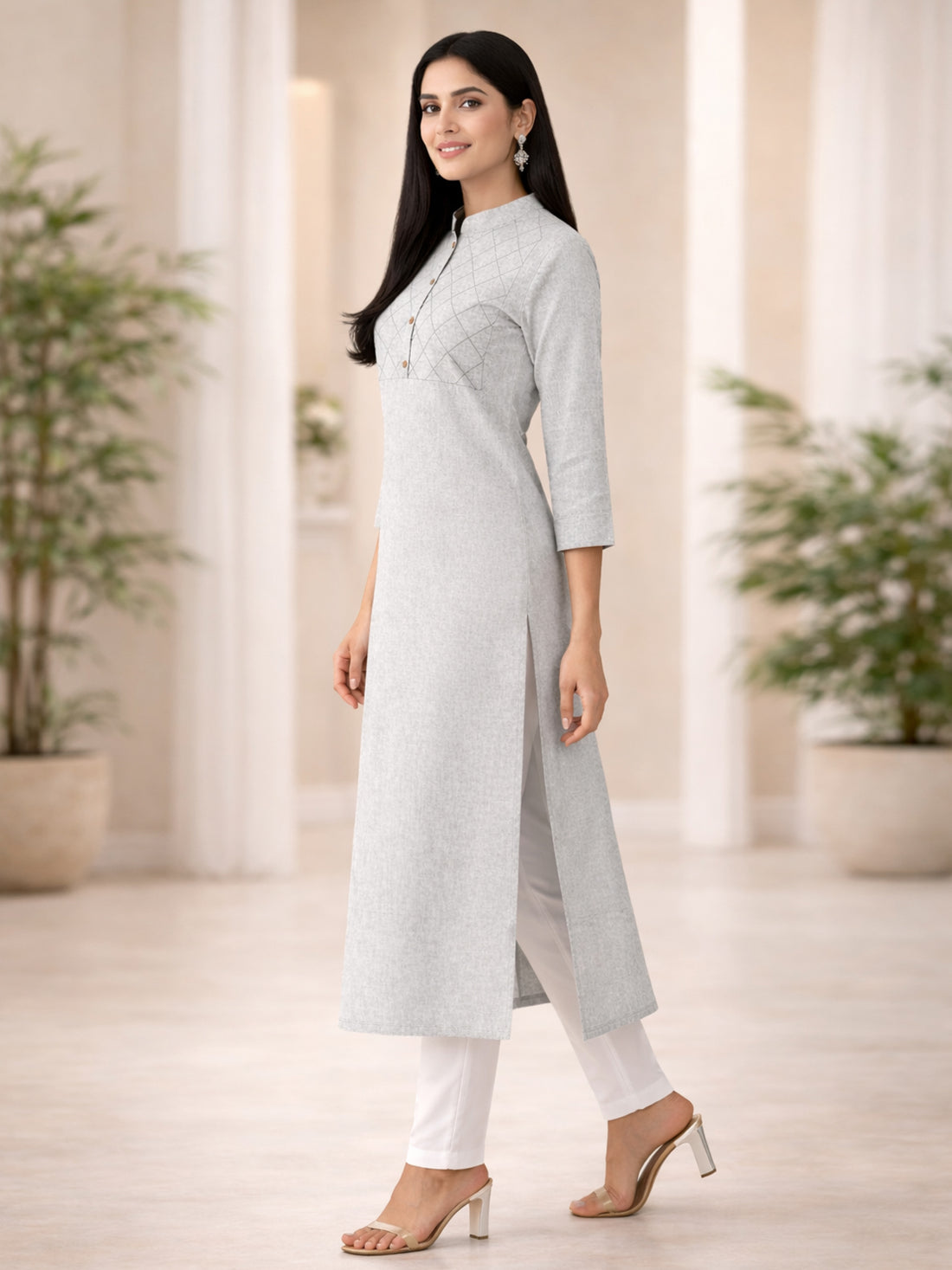 Melange South Cotton Straight Kurti
