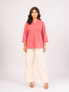 Peach Cotton Comfort Tops