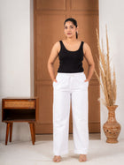 White Cotton Payjama Pants