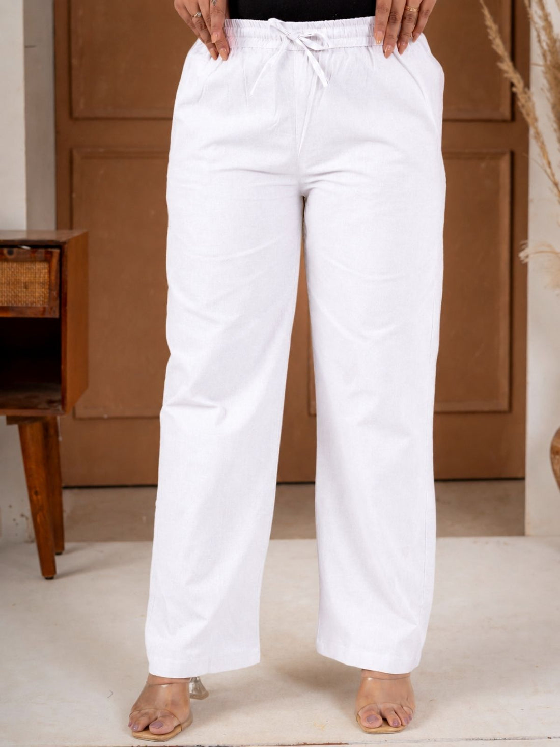 White Cotton Payjama Pants