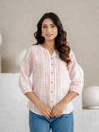 Pink Striped  Shirt